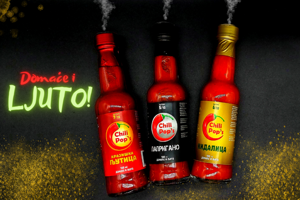 Tri domaća ljuta umaka brenda Chili Pop’s iz Banje Luke