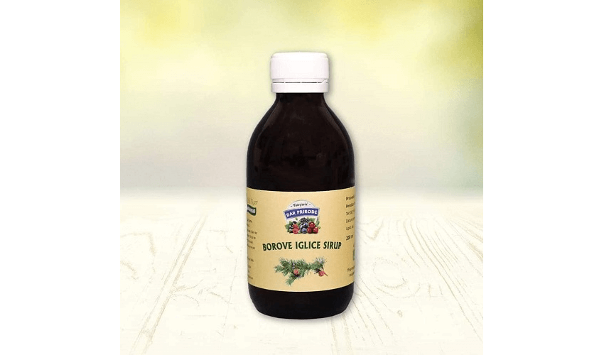 Sirup od borovih iglica Dar Prirode u originalnoj ambalaži