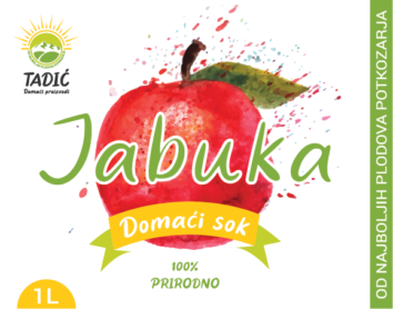 Sok od jabuke Tadić u originalnoj ambalaži